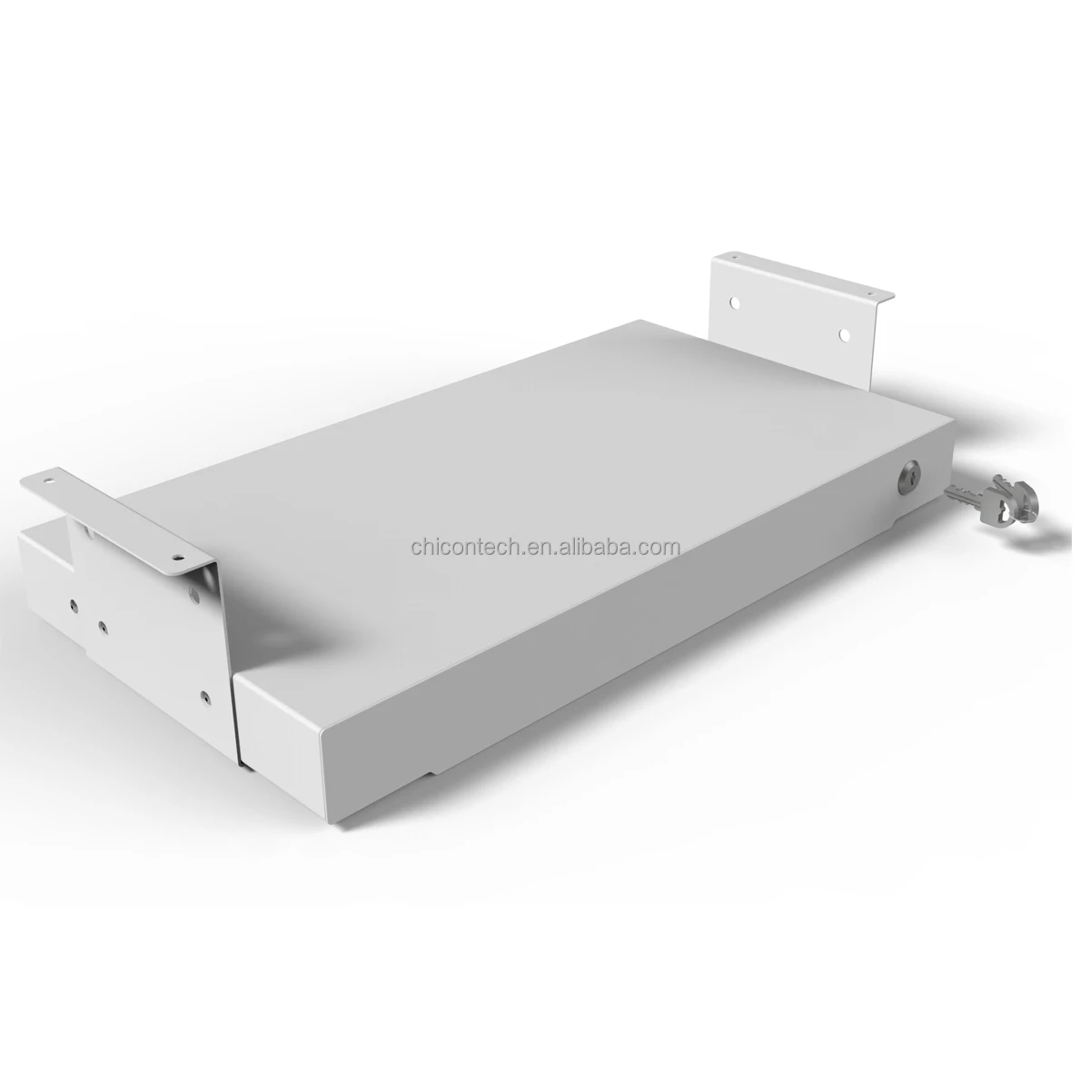 Office Mounted Sliding Under Desk Pullout Drawer,Storage Organizer For