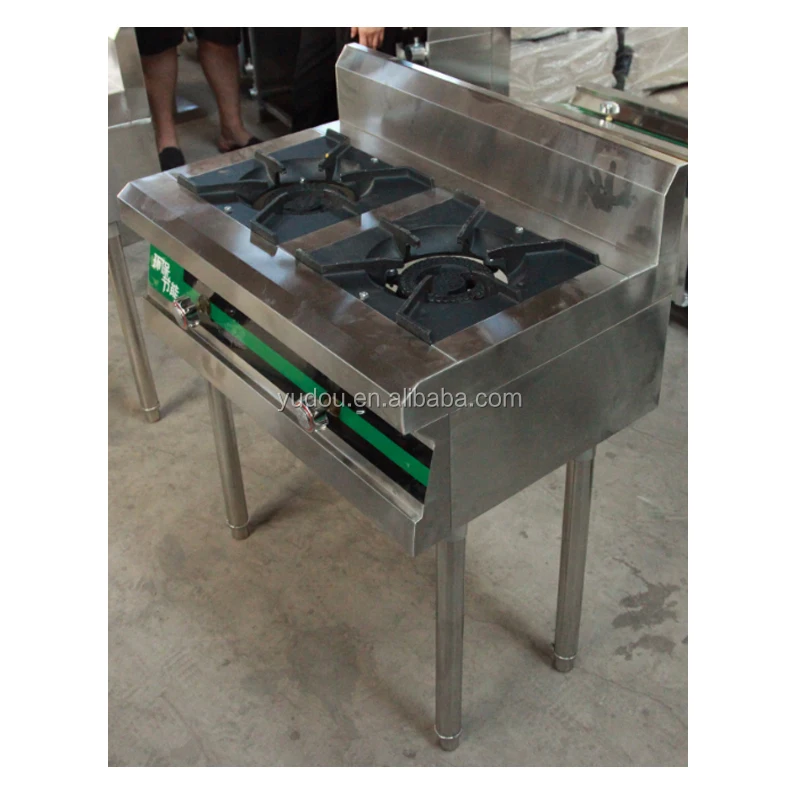 Factory enlarge cooktop 3 4 burner ranges gas stove with adjustable leg
