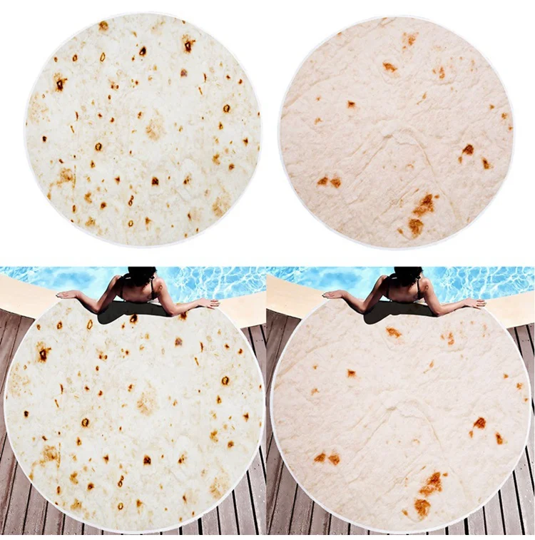 Tortilla Wrap Throw Blanket Sherpa Blankets Human Burrito Mexican