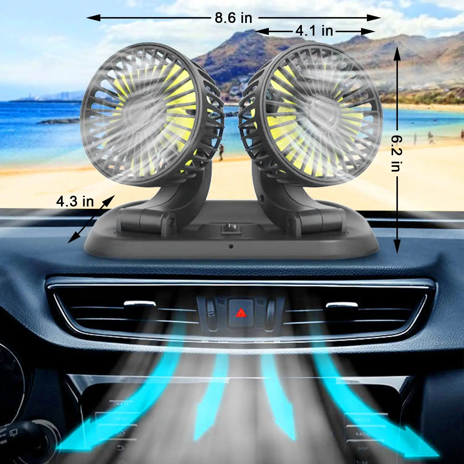 Electric Car Cooling Fan, 360, less than 10 W, 10W - detail 6