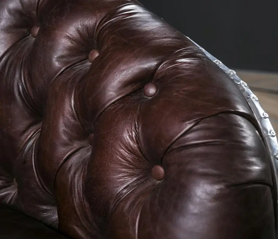 aviator chesterfield loveseat