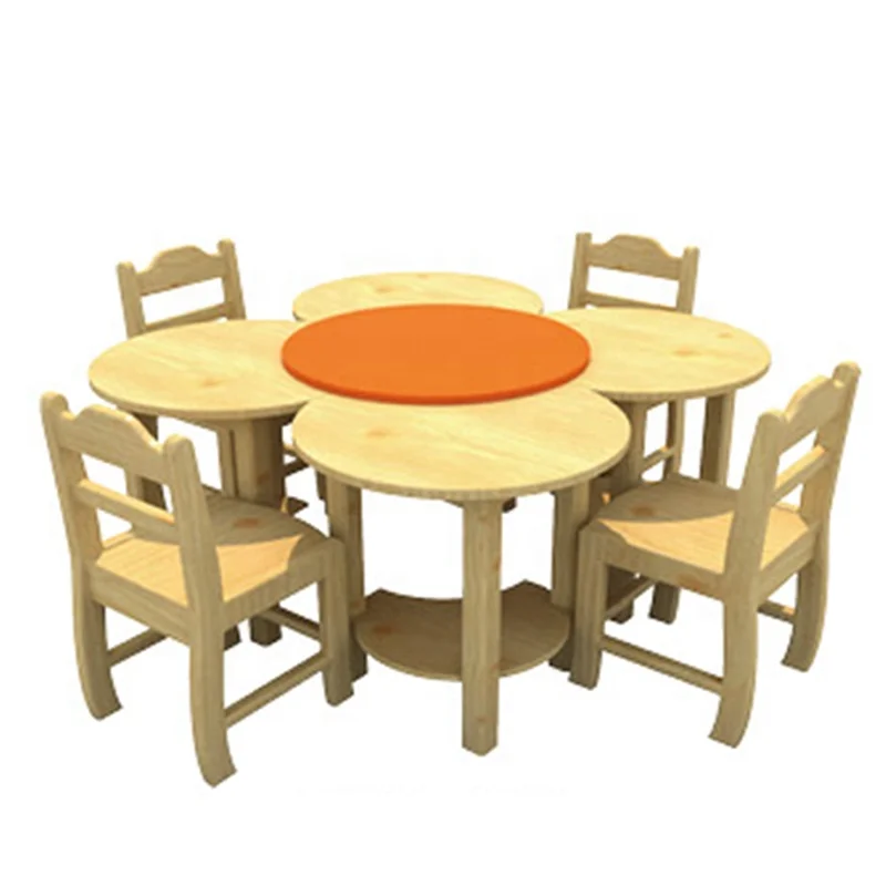 childrens oak table and chairs