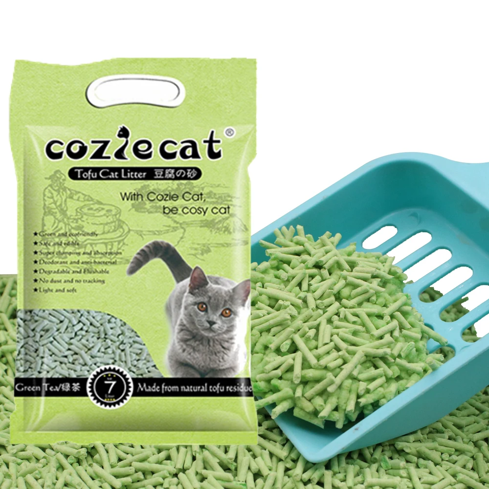 Strong Clumping 100 Natural Cat Litter Best Clean Tofu Cat Litter