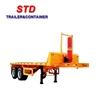 40 feet 3 axles rear dump flatbed semi trailer for Africa