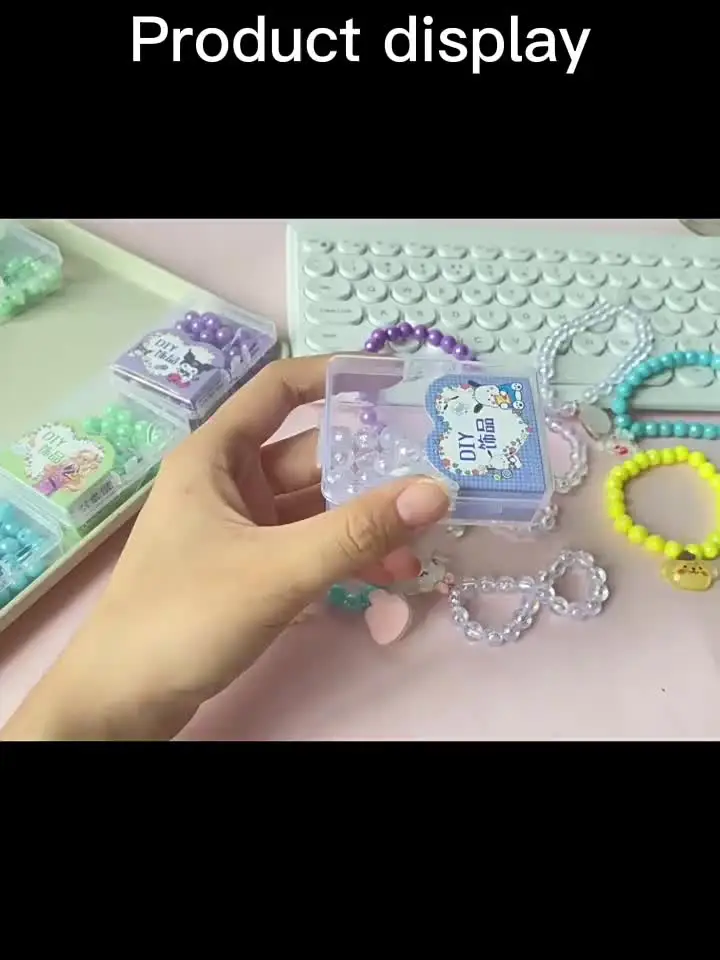2025 DIY Handmade Summer Cartoon Color Love Beaded Bracelet