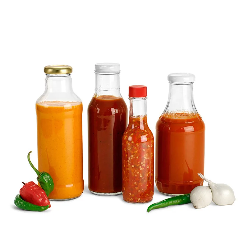 350ml Clear Glass Sauce Bottles With Lid Buy 12oz Glass Bottles For