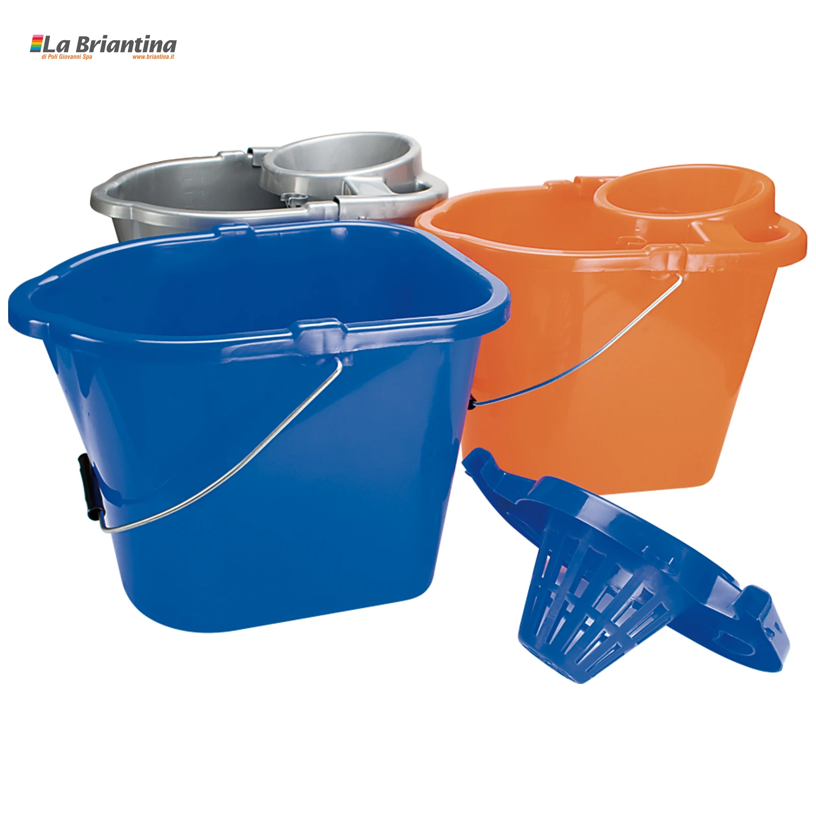 Large plastic Mop bucket with wringer 14 L-All purpose Home office restaurant-uk 