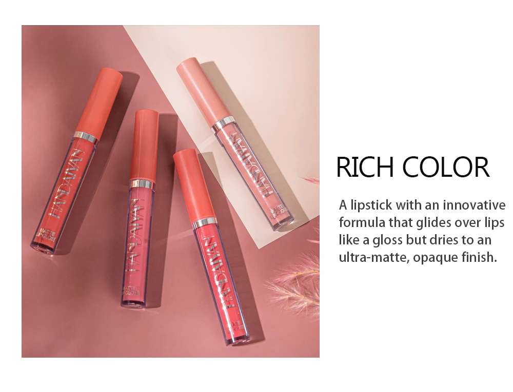 Handaiyan Liquid Matte Lip Gloss Waterproof| Alibaba.com