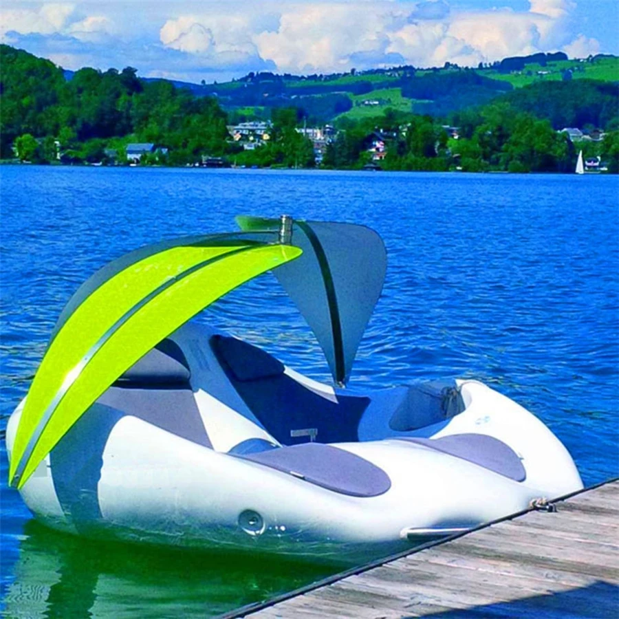 Summer Fun Island Electric Boat Lounge Chair Boat With Sunshade