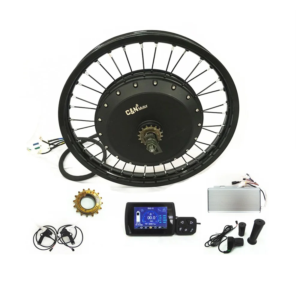 8000w 72w Electric Bike 18 Inch Hub Motor Kit Buy Hub Motor 72v