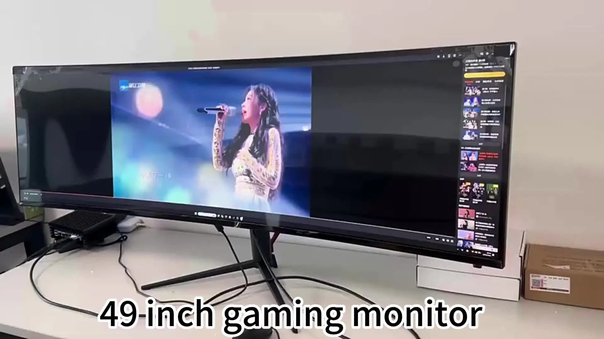 49 Inch Curved 5K HDR Gaming Monitor 120Hz Bezel Less 1440p Support