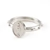 12 Pieces Silver 17/18/19mm Multiple Sizes Religious Virgin Mary Catholic Rings Alloy Rings Round