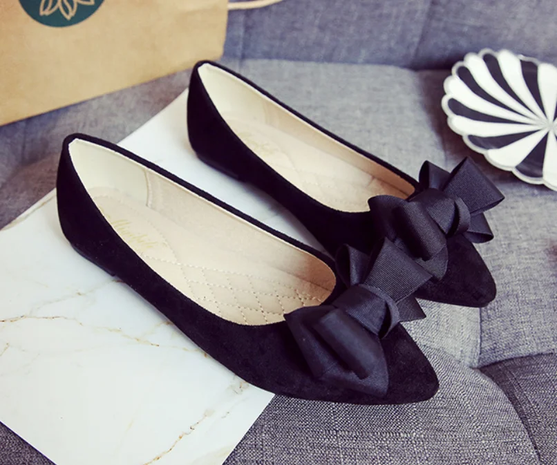 China Wholesale Fashion Bow Tie Pointed Shoes woman shoes new arrivals 2020