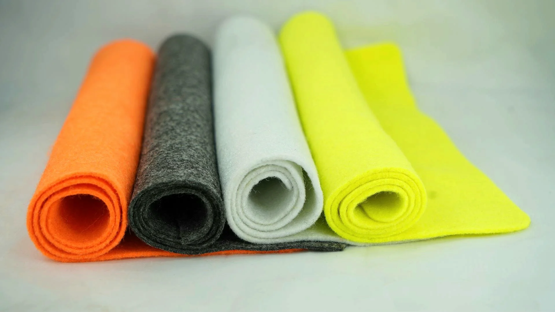 yellow orange colors tennis ball felt fabric cricket ball felt