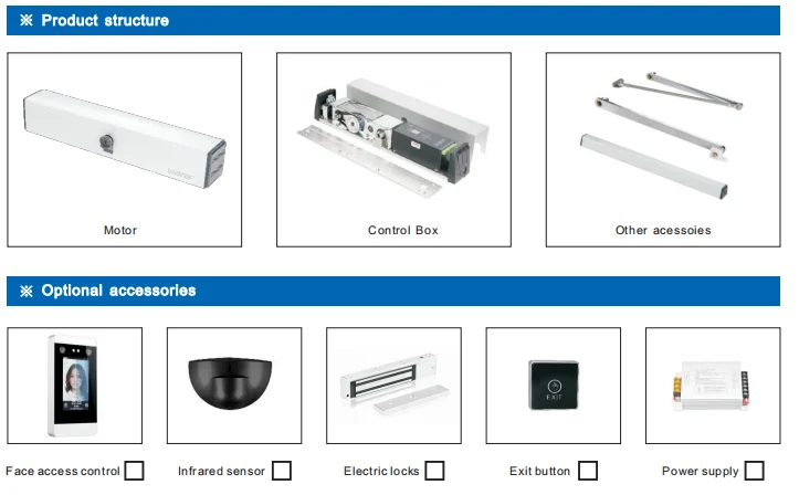 40Nm Durable Swing Gate Automatic Door Closer For Airport Smart Buildings
