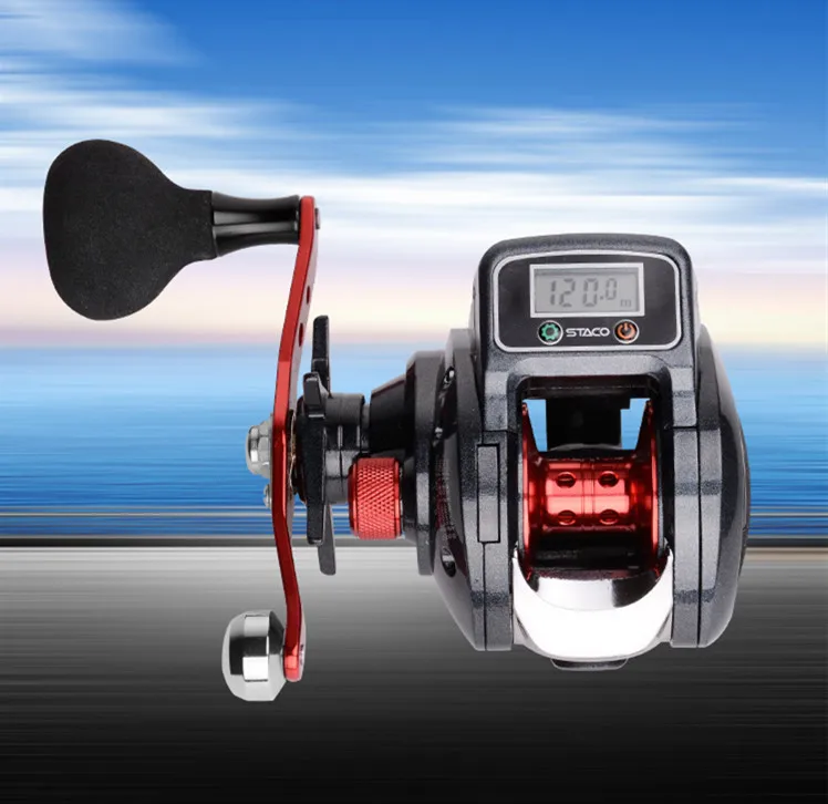 Baitcasting Fishing Reel With Line Counter 9+1 Bearings Baitcaster Reel