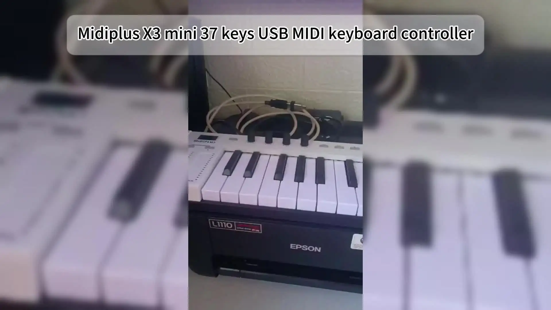 MIDIPLUS X3 Mini USB MIDI Keyboard Controller - Compact 37 Key