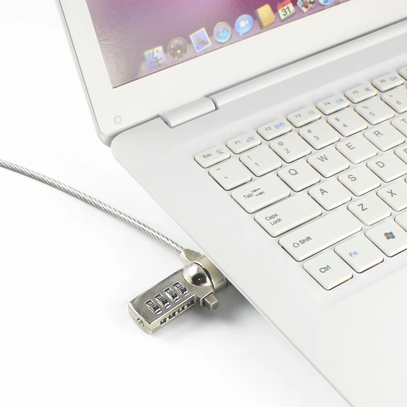 Wholesale Best Steel Antitheft Zinc Alloy Security Cable Lock Notebook