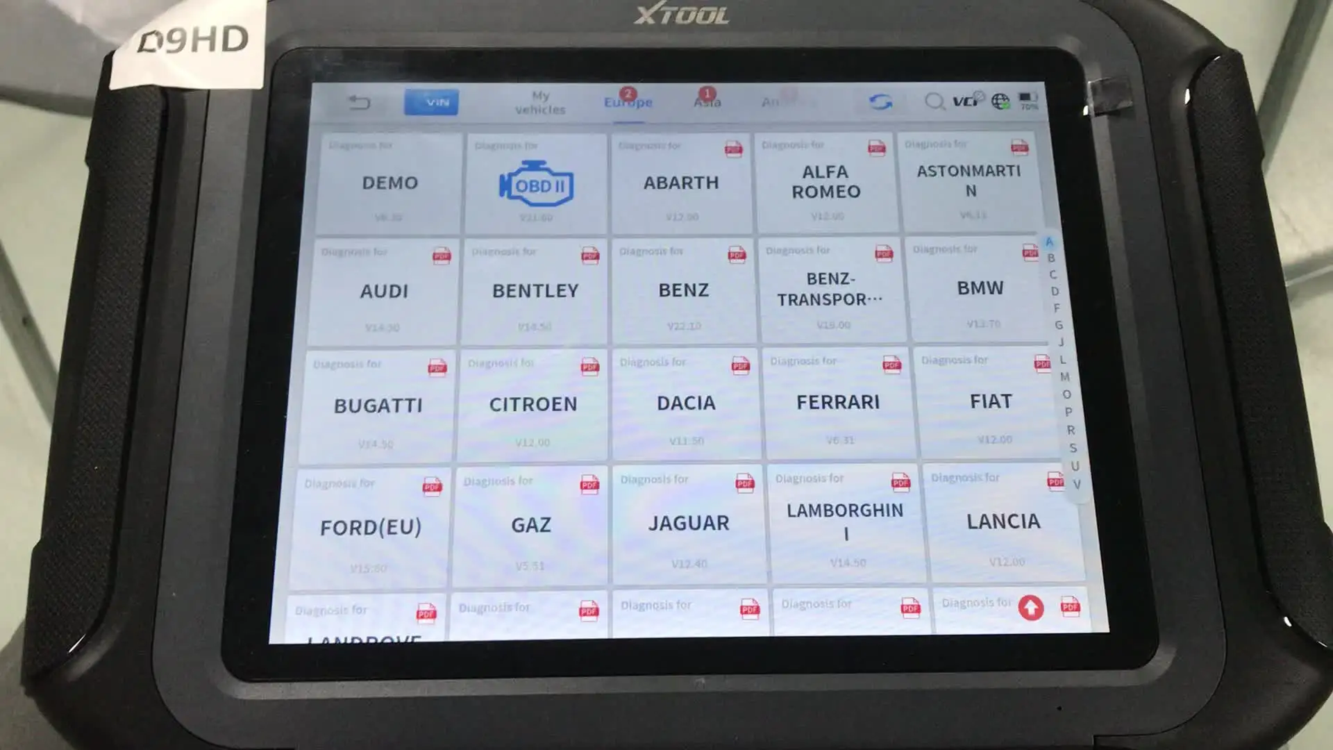 XTOOL D9HD Heavy Duty Diagnostic Tools - Universal & Versatile