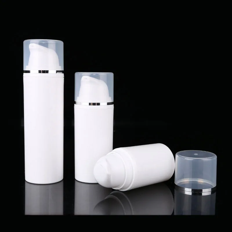 Personal Care PP Black Shoulder 15ml Airless Pump Bottles