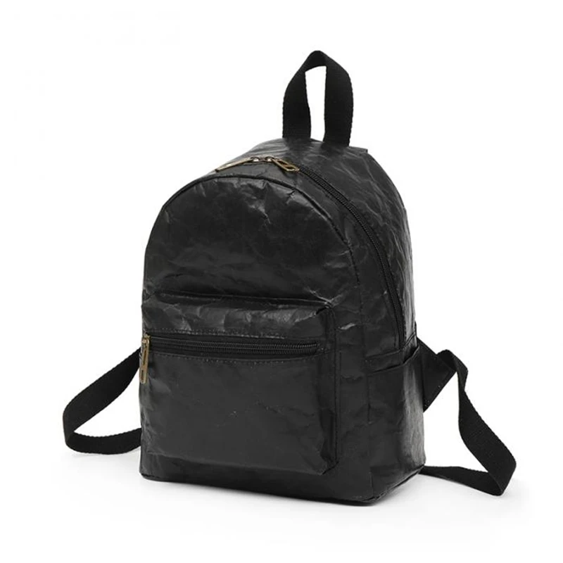 mochilas New Fashion Women Men Backpack Shoulder Bag Foldable Waterproof School Bag Zipper Kraft Paper Durable Gift Mochila Hombre