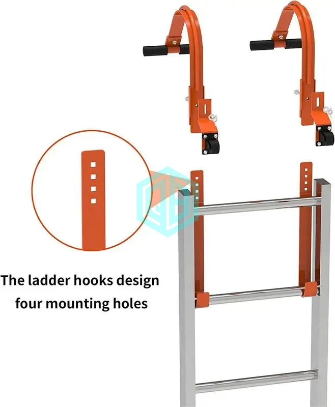 Heavy Duty Steep Roofs Roof Ladder Steel Roof Ridge Ladder Hook With