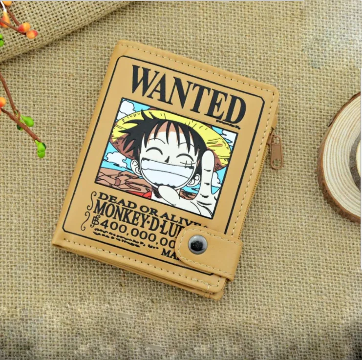 One Piece Roronoa Zoro Billfold Bifold Wallet Card Holder Purse Bag Cosplay Gift