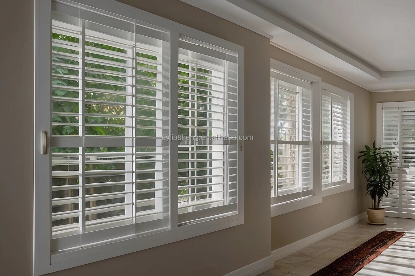 Premium Indoor Pvc Plantation Sliding Shutter And Pvc Shutter With ...