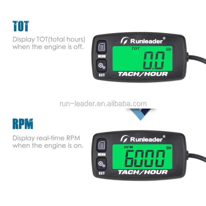 Multicolor Backlight Tachometer/hour Meter For Motorcycle Atv Pit Bike