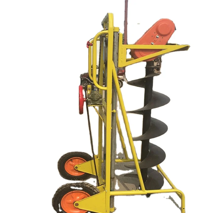 Manual Portable Soil Digging Machine Gasoline 250mm Earth Auger Drill