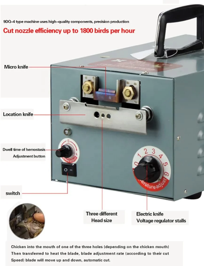 Automatic Chicken Debeaking Machine Poultry Beak Cutting Machine With Blades Poultry Debeaking