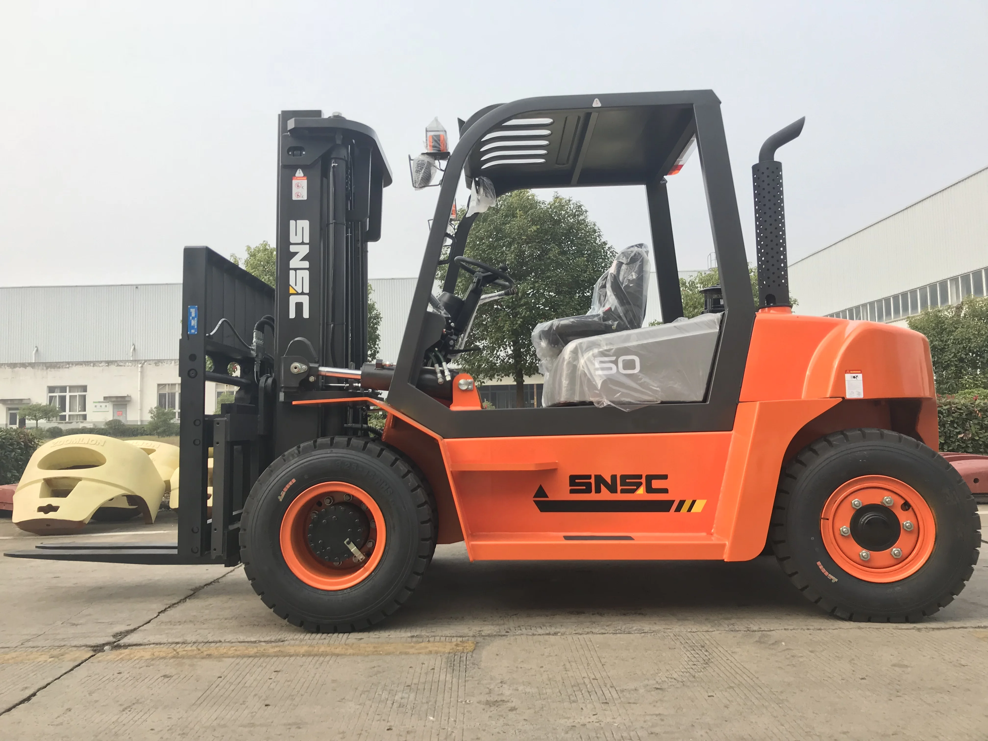 5 Ton 5000 Kg Diesel Forklift Counterbalance Diesel Boom Forklift With ...