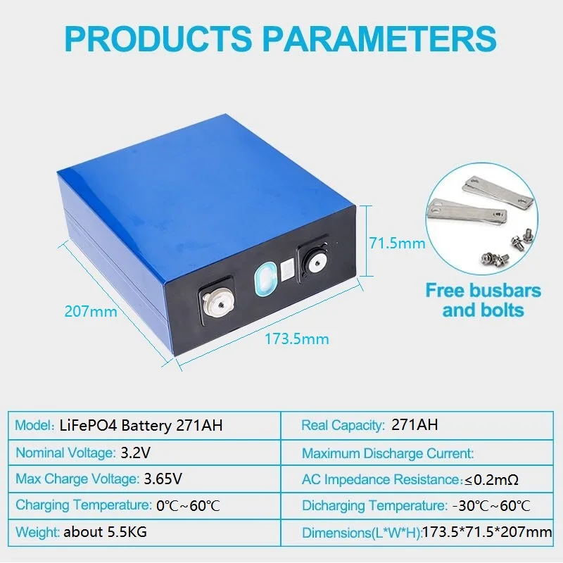 Catl Rechargeable Lifepo Lithium Batteries Cell 280ah 271ah 3.2v 12v ...