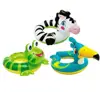 Inflatable Cool Swim Ring Inflatable Inner Tube Pool Float Swim Split Rings 24" Animal