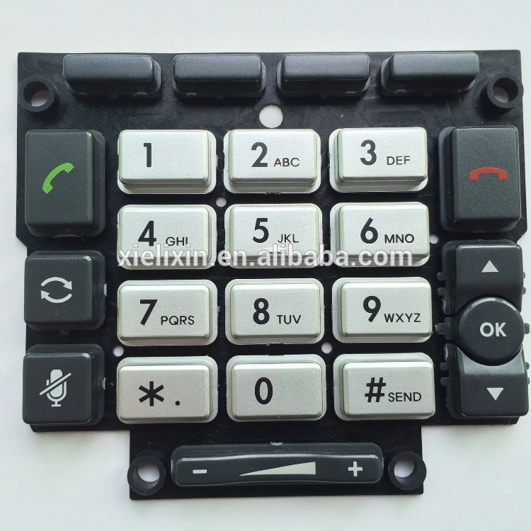 
Rubber Keypad with Plastic Keys 