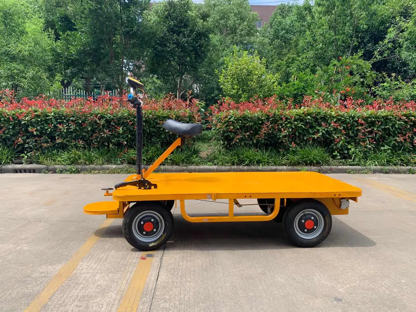 Small Trolley With Heavy Load Electric Trolley Handpush Mute Flatbed
