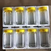 Clear fancy octagon glass jars 375ml 500g honey bottle glass bottles for honey packing