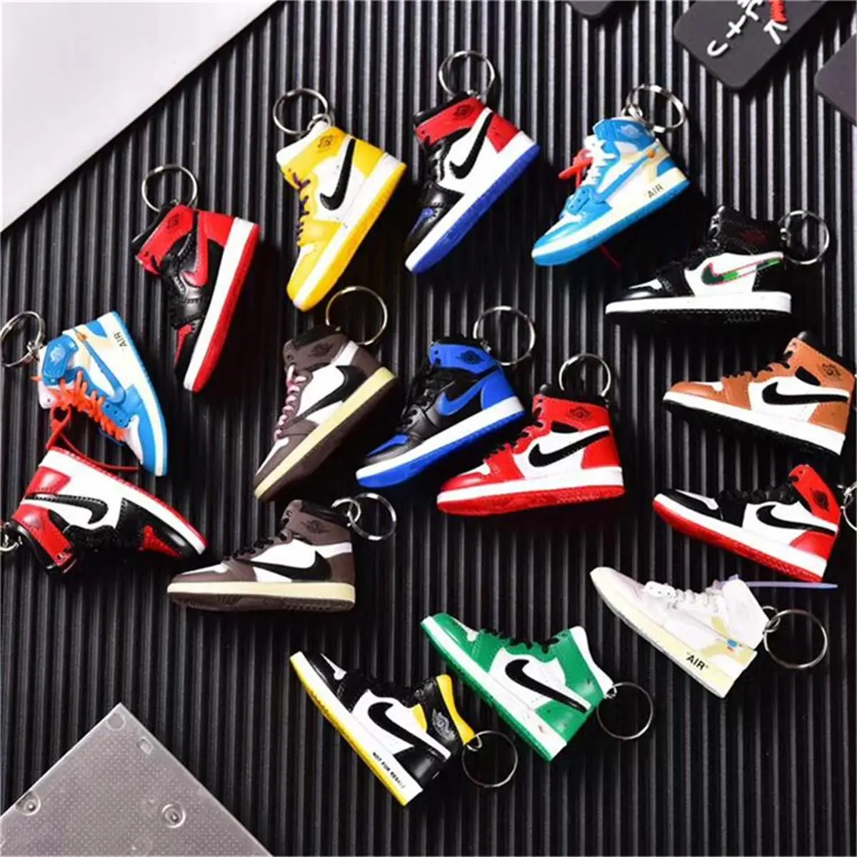 Hot Sales Pvc Shoe Charms Nike1 Sneaker Keychain3d Mini Nike1 Jordan1 ...