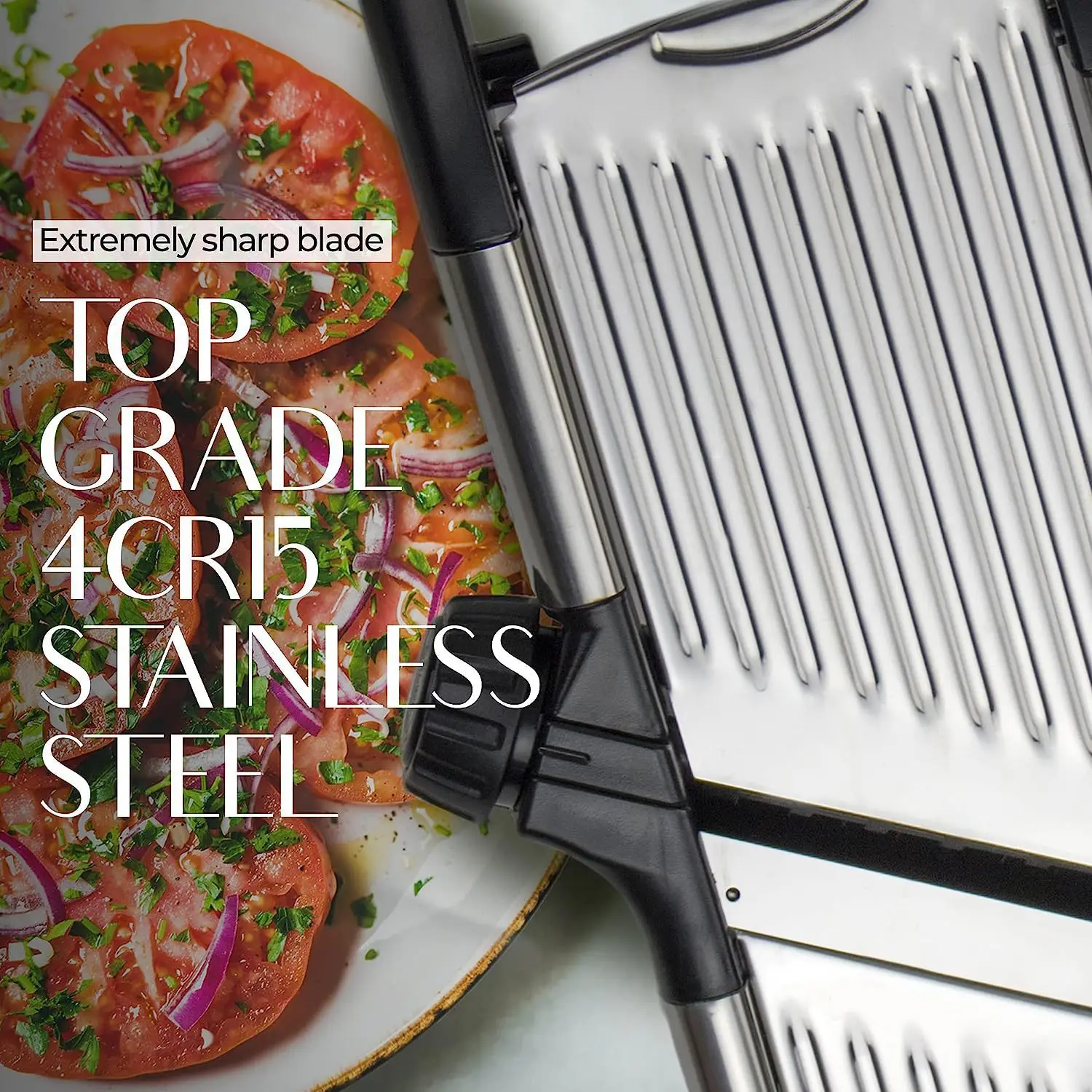 3-in-1 Metal Vegetable Cutter Upgraded Stainless Steel Mandoline Slicer Manual Onion Potato Fruit Slicer Chopper Kitchen Gardget details