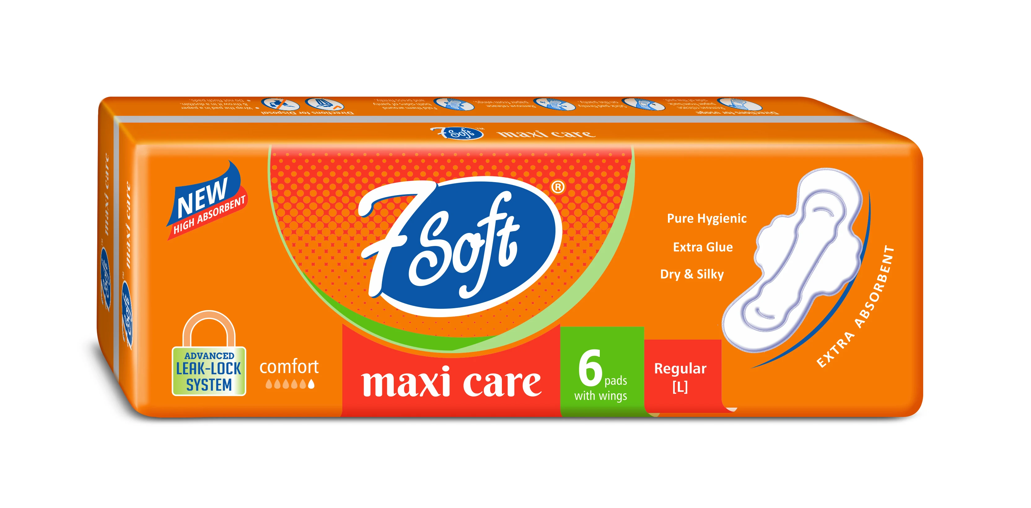 High On Demand Ultra Soft 7 Soft Ladies Sanitary Napkins Pads For