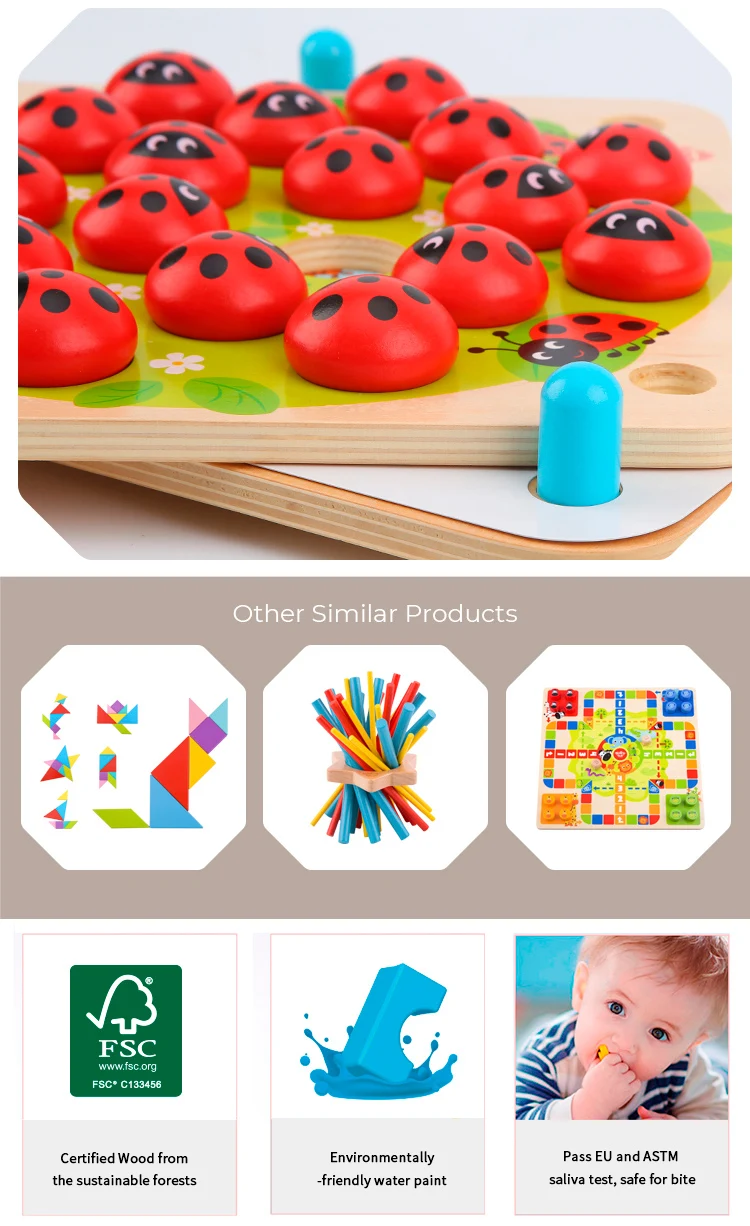 Funny Design Kids Memory Game Ladybug Bebe Juguetes Other Toys For Children  - Buy Toys For Children,Kids Toy,Other Toy Product on Alibaba.com