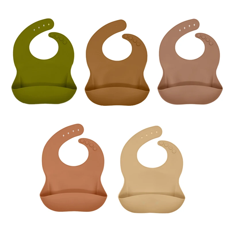 Baby Bibs Bpa Free Custom High Quality Waterproof Silicone Baby Bib