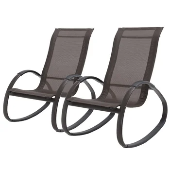 Ningbo Sun Patio Leisure Furniture Single Recliner Relax Lounge Rocking Chair Modern Brown Textoline Garden Chairs View Textoline Garden Chairs Peter Product Details From Ningbo Jiangdong Peter International Trading Co Ltd On