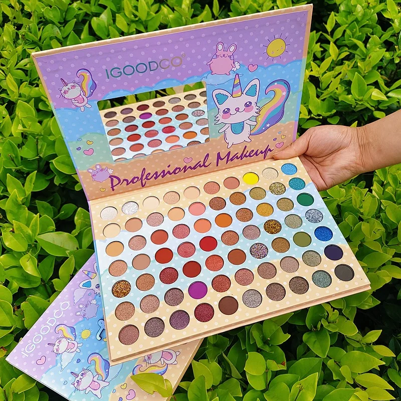 Wholesale 70 Color Diy Eye Shadow Bases Custom Eyeshadow Palette