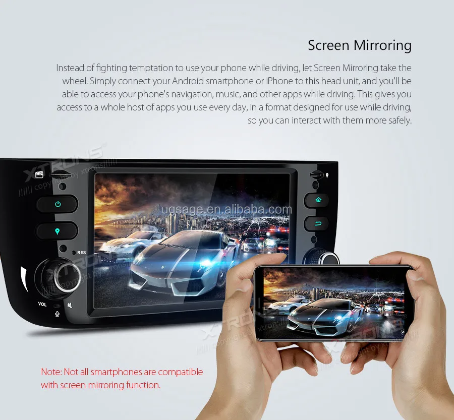 Xtrons Android 9.0 Quad Core 6.1 Inch Touch Screen Car Stereo For Fiat