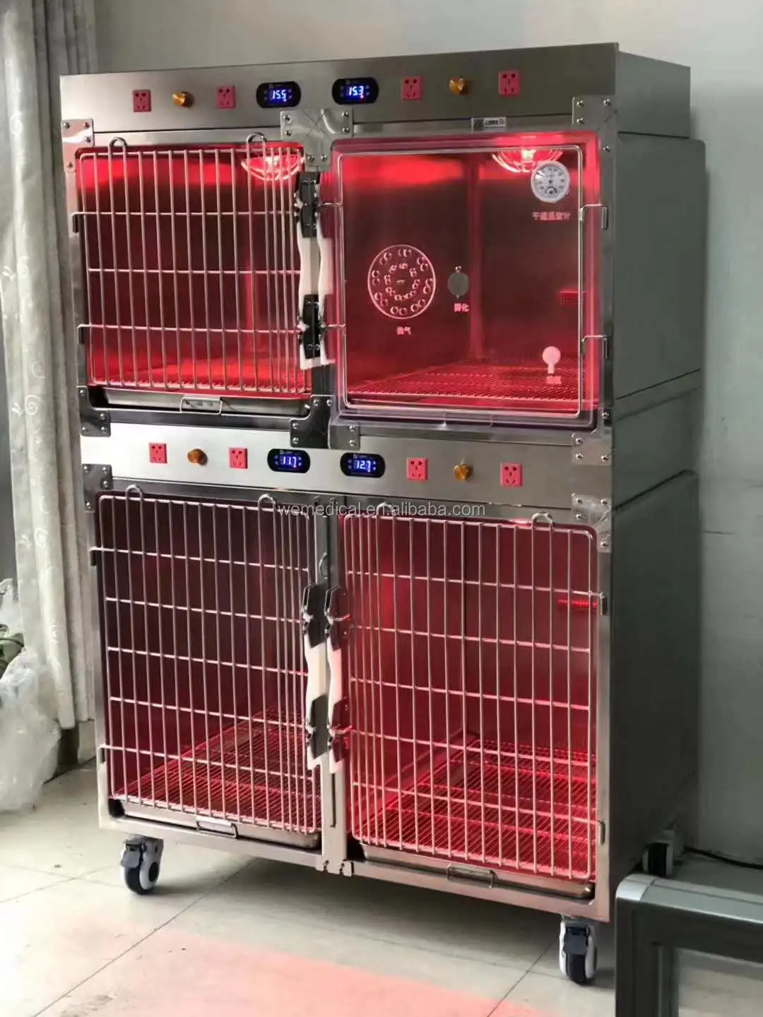 Veterinary Equipment Stainless Steel Icu Dog Cage With Oxygen Cage Animal Clinic Cages Buy