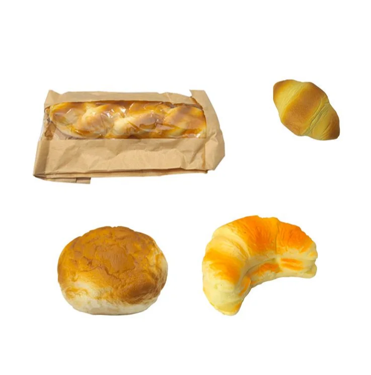 Custom Design Soft PU Foam Bread Toys Unisex Anti-Stress Simulation for Stressed out Kids supplier