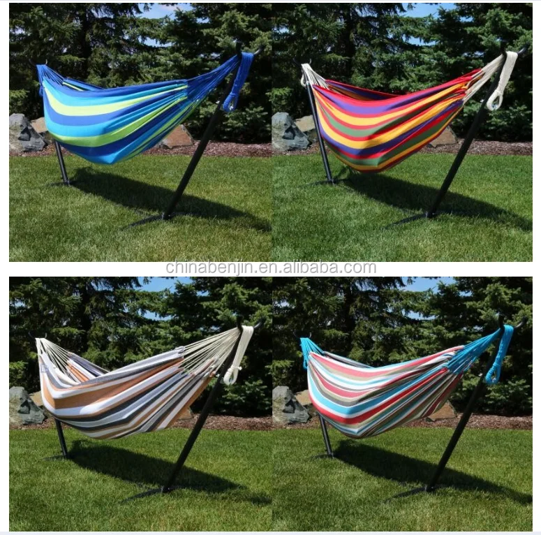 Hammock With Stand Folding Camping Double Hammock Stand Outdoor Swing