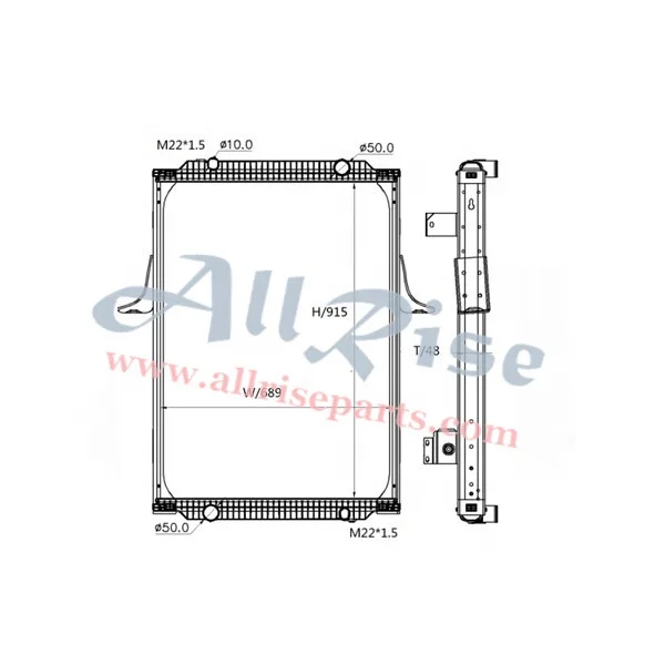 Allrise C-58632 Trucks 5010315639 Radiator - Buy Radiator,5010315639,C ...