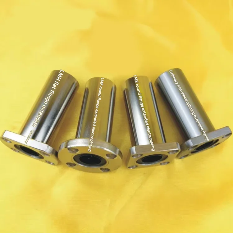 product electroplating extended circular flange  linear module lmf6luu lmf8luu lmf12luu sliding matching optical axis anti rust bearing-13